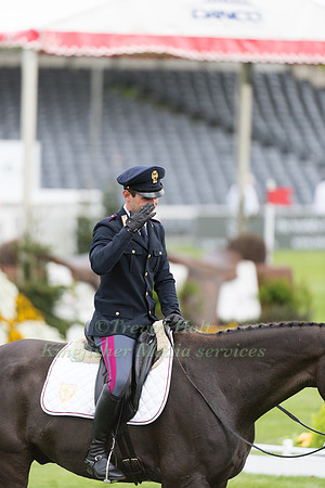 Pietro Sandei (ITA) riding Mouse  in the Dressage phase  of  the 2017 Mitsubishi Motors  Badminton Horse Trials