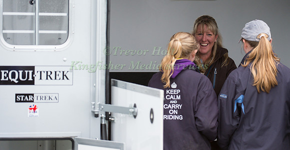 Nicola Wilson signing autographs at the Equi-Trek Stand
