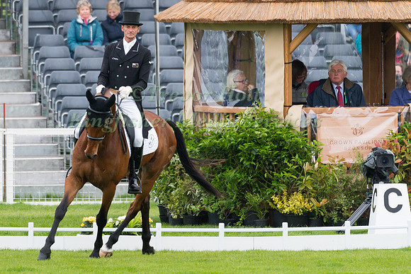 Mark Todd (NZL) riding Leonidas II in the Dressage phase  of  the 2017 Mitsubishi Motors  Badminton Horse Trials