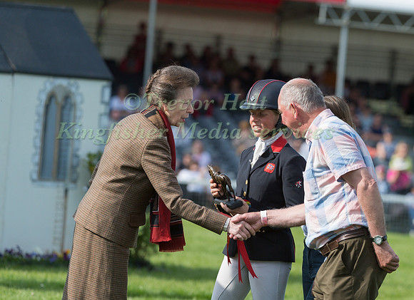 Ros Canter with owners Michelle and Archie Saul