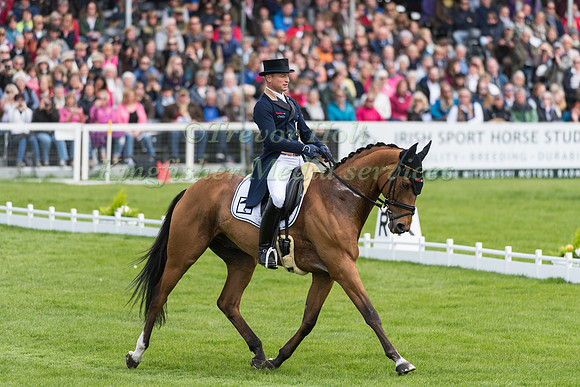 Michael Jung (GER) riding La Biosthetique Sam FBW in the Dressage phase  of  the 2017 Mitsubishi Motors  Badminton Horse Trials