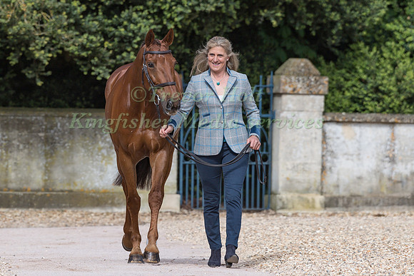 Kristina Cook (GBR) and  Billy The Red