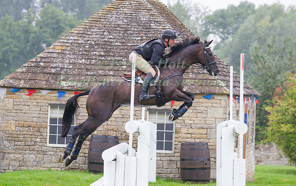 Murray Lamperd (AUS) riding Under The Clocks competing in the Cross Country Phase