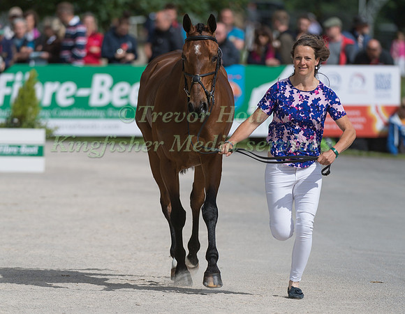 KATIE PRESTON (GBR) AND TEMPLAR JUSTICE AT THE EQUI-TREK CCI *** FINAL HORSE INSPECTION OF THE 2017 BRAMHAM INTERNATIONAL HORSE TRIALS