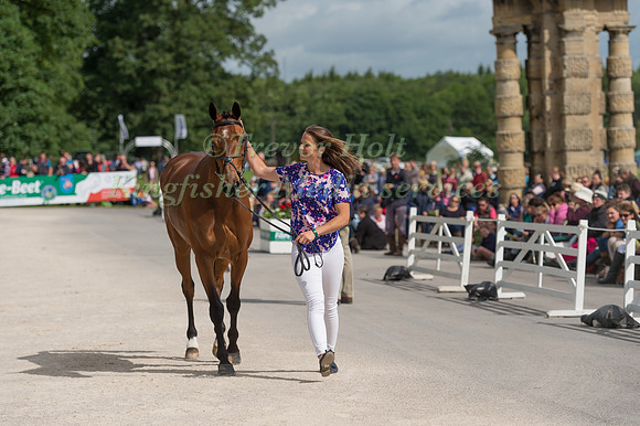 KATIE PRESTON (GBR) AND TEMPLAR JUSTICE AT THE EQUI-TREK CCI *** FINAL HORSE INSPECTION OF THE 2017 BRAMHAM INTERNATIONAL HORSE TRIALS