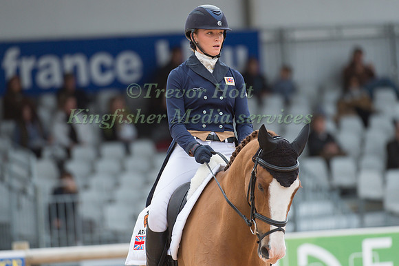 Emily King of Great Britain riding Dargun