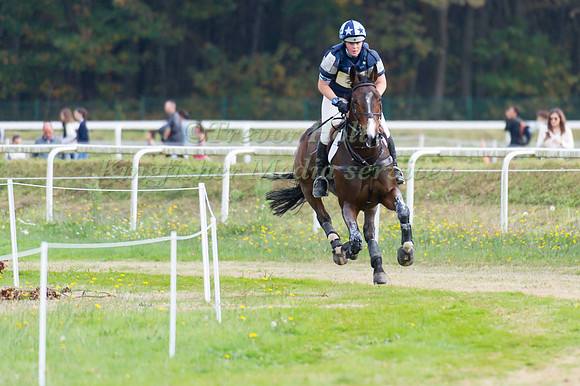 Lucy Wiegersma of Great Britain riding Mr Chunky
