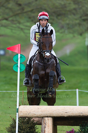 YOSHIAKI  OIWA (JPN) RIDING  CHANTELLE 2 COMPETING IN THE CROSS COUNTRY PHASE OF THE  CIC ONE STAR COMPETITION AT THE  2017 DODSON AND HORRELL CHATSWORTH INTERNATIONAL HORSE TRIAL.