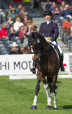 Becky Woolven (GBR) riding Charlton Down Riverdance in the Dressage phase  of  the 2017 Mitsubishi Motors  Badminton Horse Trials