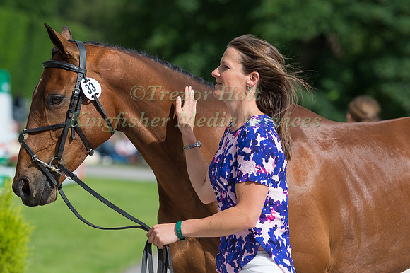KATIE PRESTON (GBR) AND TEMPLAR JUSTICE AT THE EQUI-TREK CCI *** FINAL HORSE INSPECTION OF THE 2017 BRAMHAM INTERNATIONAL HORSE TRIALS