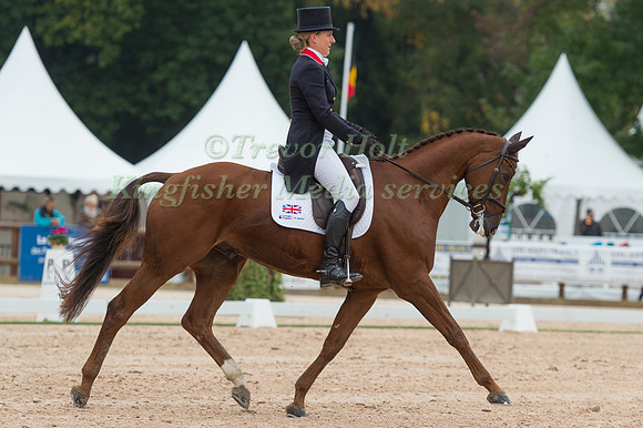 Kristina Cook (GBR) riding Billy The Red