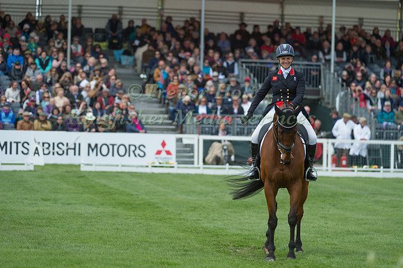 Gemma Tattersall (GBR) riding Arctic Soul in the Dressage phase  of  the 2017 Mitsubishi Motors  Badminton Horse Trials