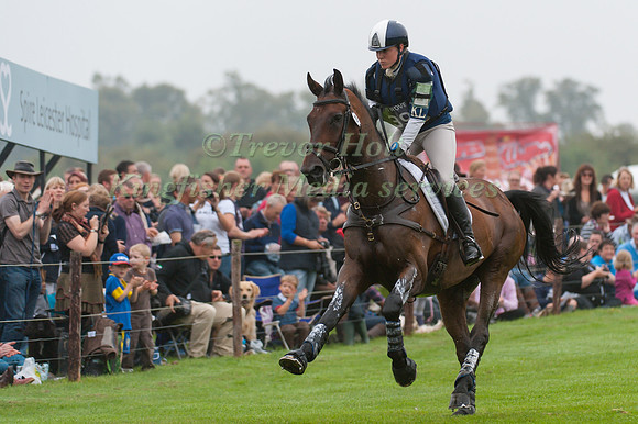 Imogen Murray (GBR) riding Wiseguy IV competing in the Cross Country Phase