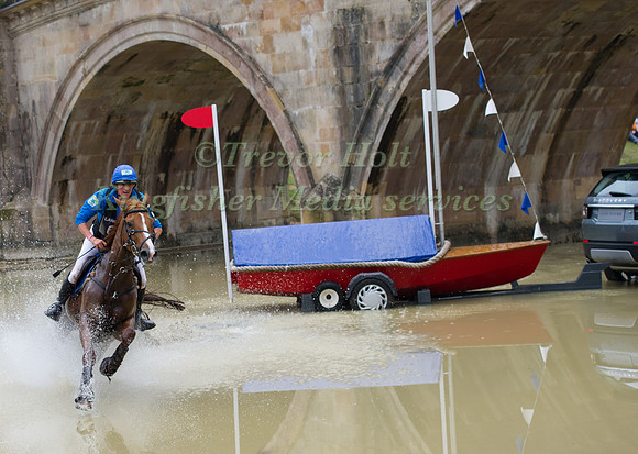 Karin Donckers (BEL) riding Lamicell Unique competing in the Cross Country Phase