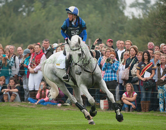 Louisa Milne Home (GBR) riding King Eider competing in the Cross Country Phase
