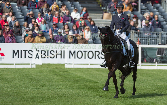 Kathryn Robinson (CAN) riding Let it Bee in the Dressage phase  of  the 2017 Mitsubishi Motors  Badminton Horse Trials