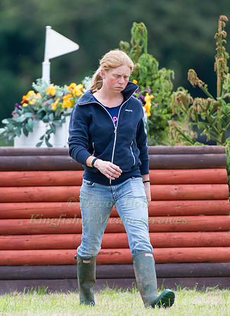Ros Canter Walking the  Course