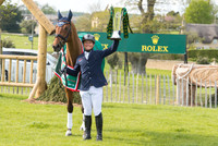 Michael Jung of Germany  and La Biosthetique - Sam FBW with the Rolex Grand Slam  Trophy