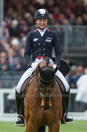 Ingrid Klimke (GER) riding Horseware Hale Bob OLD in the Dressage phase  of  the 2017 Mitsubishi Motors  Badminton Horse Trials