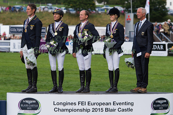 The German  Team on the Podium