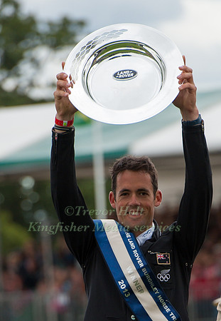 Jonathan Paget  winner of the Land Rover Burghley Horse Trials 2013