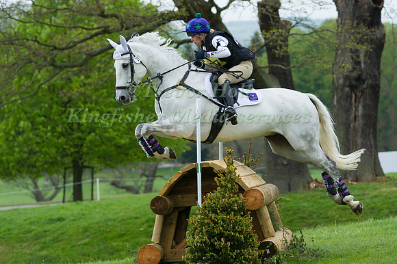 BEATRICE STOCKS  RIDING  STEEL CLOVER COMPETING IN THE CROSS COUNTRY PHASE OF THE  CIC ONE STAR COMPETITION AT THE  2017 DODSON AND HORRELL CHATSWORTH INTERNATIONAL HORSE TRIAL.