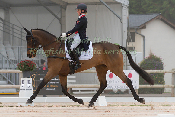 ROSALIND CANTER (GBR) AND ZENSHERA TAKING PART IN THE DRESSAGE P