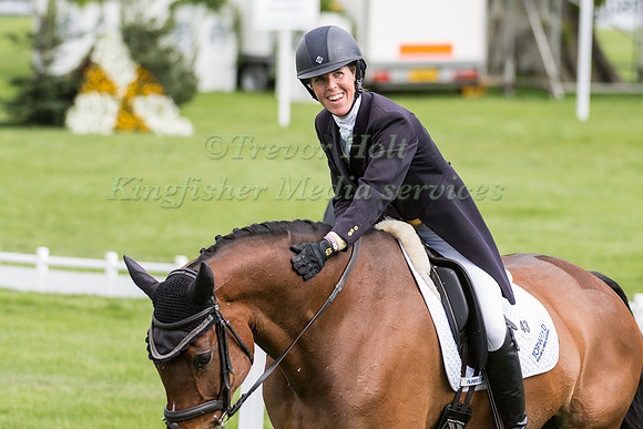 Emily Gilruth (GBR) riding Topwood Beau in the Dressage phase  of  the 2017 Mitsubishi Motors  Badminton Horse Trials