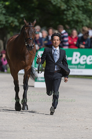 TOSHIYUKI  TANAKA (JPN) AND KELECYN PIRATE AT THE EQUI-TREK CCI *** FINAL HORSE INSPECTION OF THE 2017 BRAMHAM INTERNATIONAL HORSE TRIALS