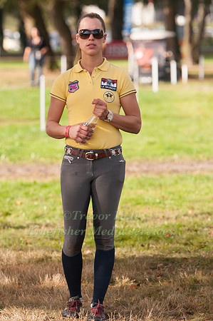 Merel Blom walking the Course