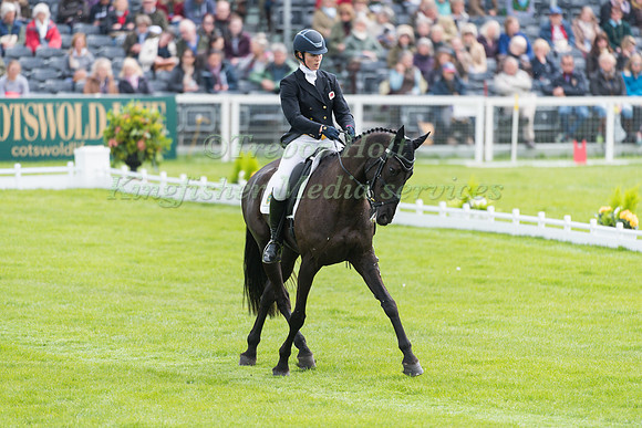 Lydia Hannon (GBR) riding My Royal Touch in the Dressage phase  of  the 2017 Mitsubishi Motors  Badminton Horse Trials