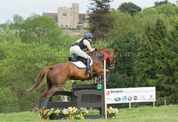 Jeanette Brakewell (GBR) Riding  Forever Red