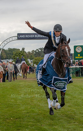 Jonathan Paget and Clifton Promise winners of the Land Rover Burghley Horse Trials 2013