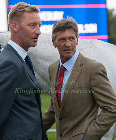 Andrew Nicholson (NZL) and Erik Duvander ( New Zealand high performance coach) at the 1st horse inspection