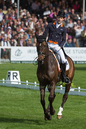 Christopher Burton (AUS) riding Graf Liberty in the Dressage phase  of  the 2017 Mitsubishi Motors  Badminton Horse Trials