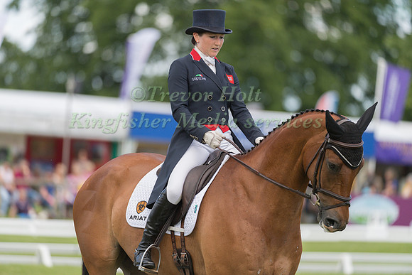 LAURA COLLETT (GBR) AND MR BASS TAKING PART IN THE DRESSAGE PHASE OF THE  CCI THREE STAR COMPETITION AT THE 2017 EQUI-TREK BRAMHAM INTERNATIONAL HORSE TRIALS