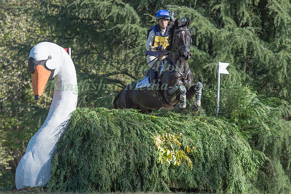 Kirsty Johnston (GBR) riding Opposition Detective