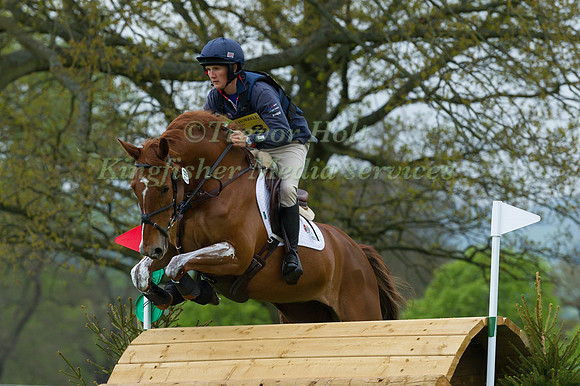 TOM MCEWEN  RIDING  CHF COOLISER COMPETING IN THE CROSS COUNTRY PHASE OF THE  CIC ONE STAR COMPETITION AT THE  2017 DODSON AND HORRELL CHATSWORTH INTERNATIONAL HORSE TRIAL.