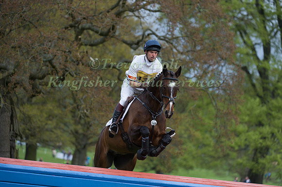 HARRY MEADE  RIDING  CAVALIER CRYSTAL COMPETING IN THE CROSS COUNTRY PHASE OF THE  CIC ONE STAR COMPETITION AT THE  2017 DODSON AND HORRELL CHATSWORTH INTERNATIONAL HORSE TRIAL.