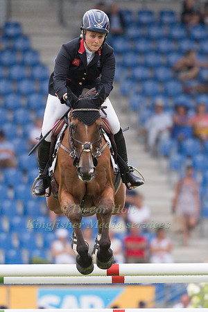 GEMMA TATTERSALL (GBR) AND PAMERO 4 TAKING PART IN THE SHOW JUMP