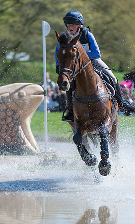ROSALIND CANTER (GBR) RIDING  ZENSHERA COMPETING IN THE CROSS COUNTRY PHASE OF THE  EVENT RIDERS MASTERS COMPETITION AT THE  2017 DODSON AND HORRELL CHATSWORTH INTERNATIONAL HORSE TRIAL.