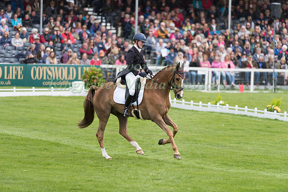 Clare Abbott (IRL) riding Euro Prince in the Dressage phase  of  the 2017 Mitsubishi Motors  Badminton Horse Trials