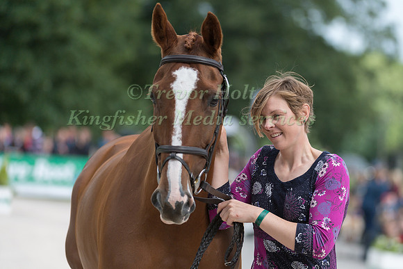SOPHIE VAN DER MERWE  (GBR) AND OBOS CLARE AT THE EQUI-TREK CCI *** FINAL HORSE INSPECTION OF THE 2017 BRAMHAM INTERNATIONAL HORSE TRIALS