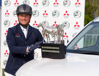 Michael Jung of Germany  with the Badminton Trophy