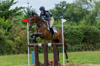 Piggy French  riding Obos Cooley