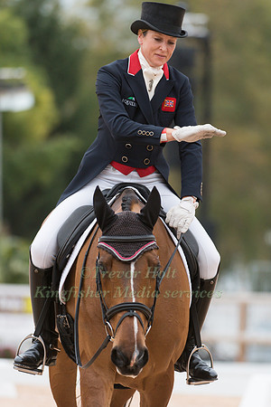 Sara Bullimore of Great Britain riding Valentino V