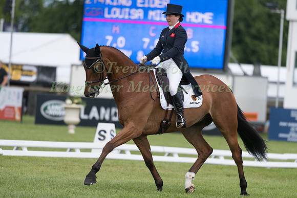 LAURA COLLETT (GBR) AND MR BASS TAKING PART IN THE DRESSAGE PHASE OF THE  CCI THREE STAR COMPETITION AT THE 2017 EQUI-TREK BRAMHAM INTERNATIONAL HORSE TRIALS