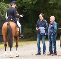 Ruth Edge and Mister MacCondy after Dresage