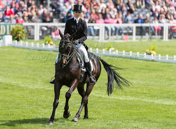 Lissa Green (GBR) riding Malin Head Clover in the Dressage phase  of  the 2017 Mitsubishi Motors  Badminton Horse Trials