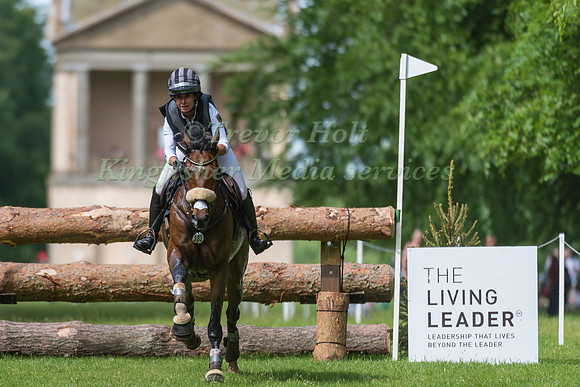 BETTINA HOY (GER) RIDING SEIGNEUR MEDICOTT TAKING PART IN THE CROSS COUNTRY PHASE OF THE CICO THREE STAR AT THE 2017 HOUGHTON INTERNATIONAL HORSE TRIALS